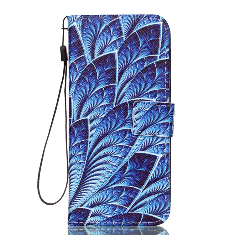 Pattern Printing Cell Phone Leather Stand Case for Samsung Galaxy S9+ SM-G965 - Colorized Pattern-1