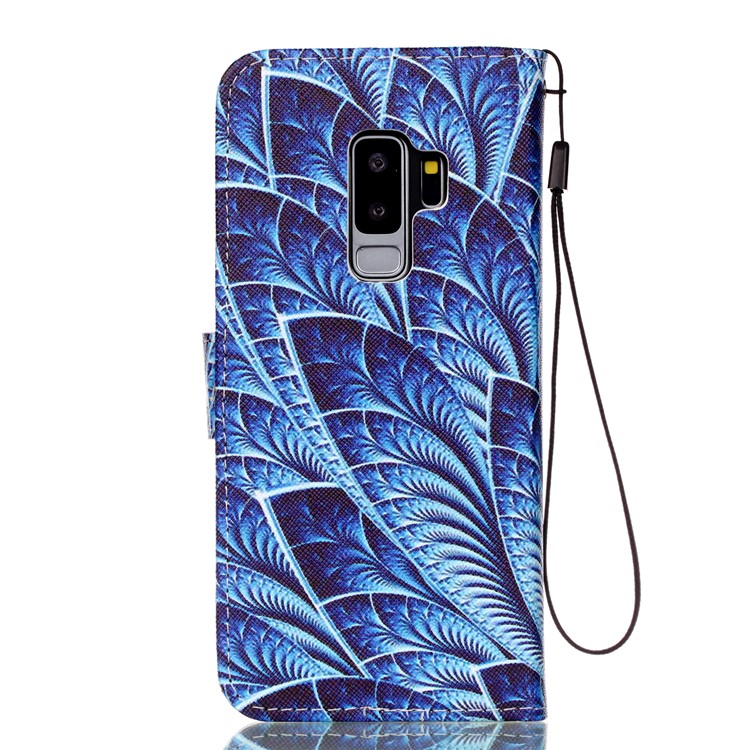 Pattern Printing Cell Phone Leather Stand Case for Samsung Galaxy S9+ SM-G965 - Colorized Pattern-2
