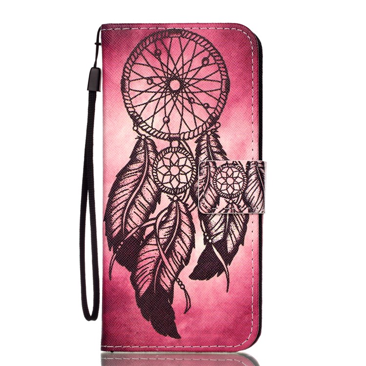Pattern Printing Wallet Leather Protective Case for Samsung Galaxy S9+ SM-G965 - Dream Catcher-1