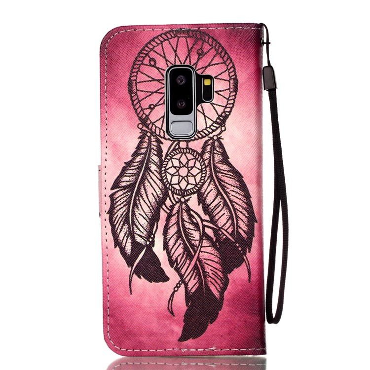 Pattern Printing Wallet Leather Protective Case for Samsung Galaxy S9+ SM-G965 - Dream Catcher-2