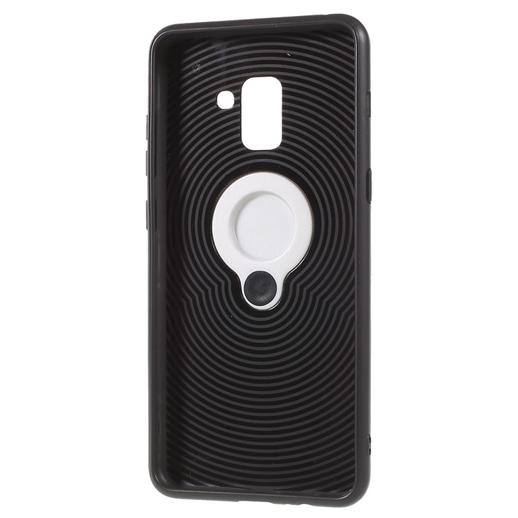 Detachable PC + TPU Hybrid Case with Kickstand for Samsung Galaxy A8 (2018) - Silver-6