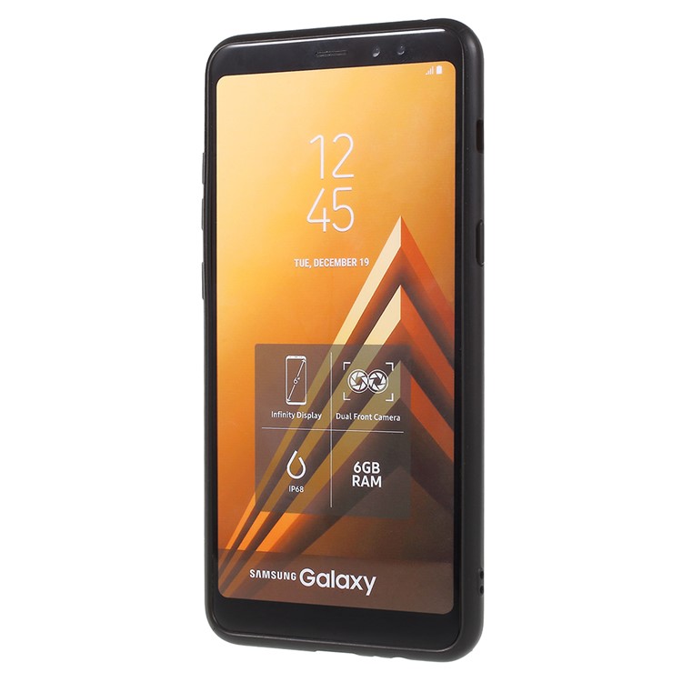 Detachable PC + TPU Hybrid Cover Case with Kickstand for Samsung Galaxy A8 (2018) - Gold-4