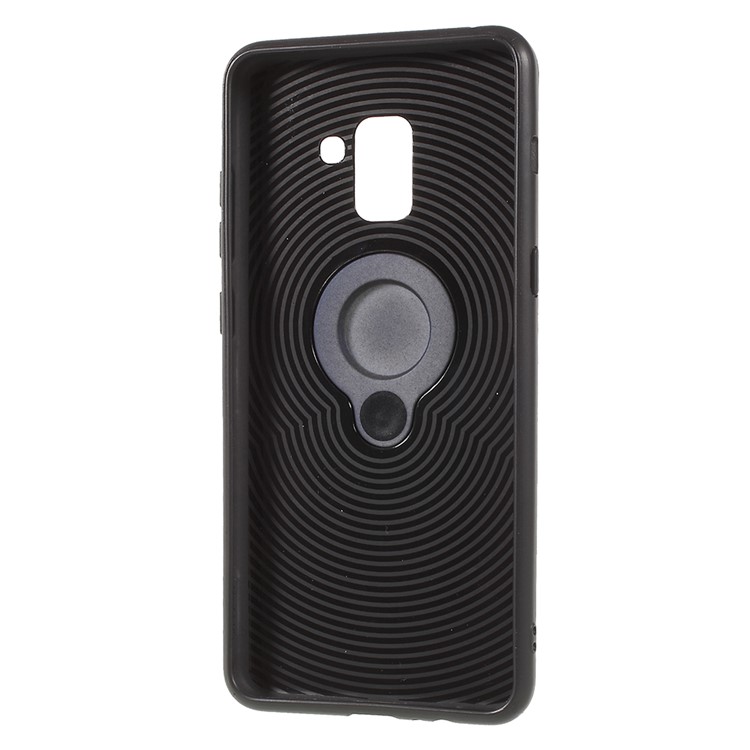 Detachable PC + TPU Combo Cover Case with Kickstand for Samsung Galaxy A8 (2018) - Blue-6