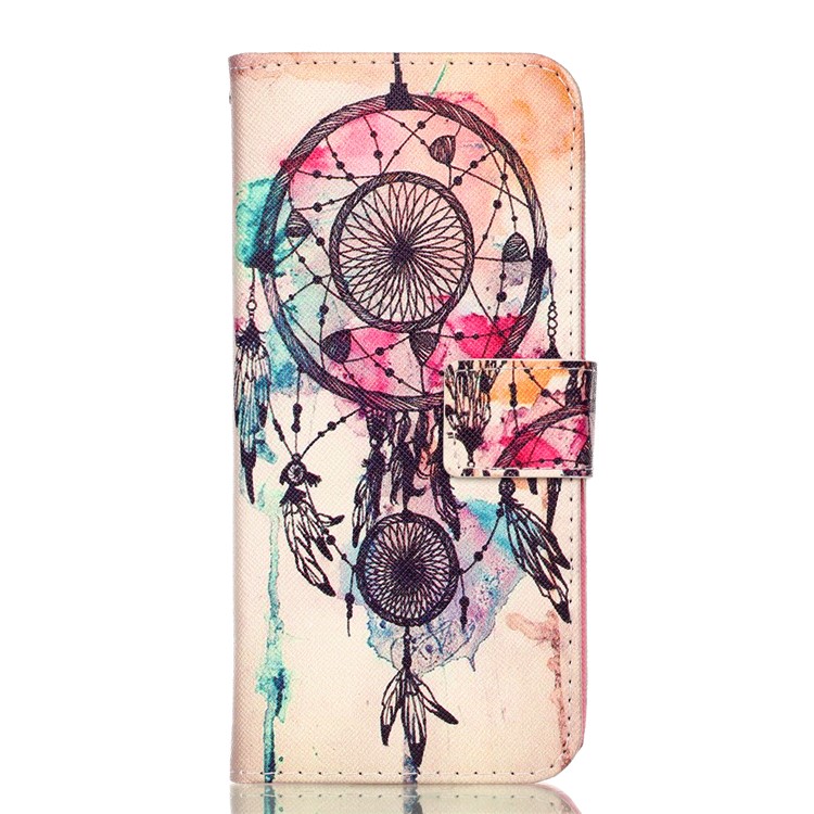 

Pattern Printing Wallet Stand Leather Cover for Samsung Galaxy S9+ G965 - Dream Catcher Feather