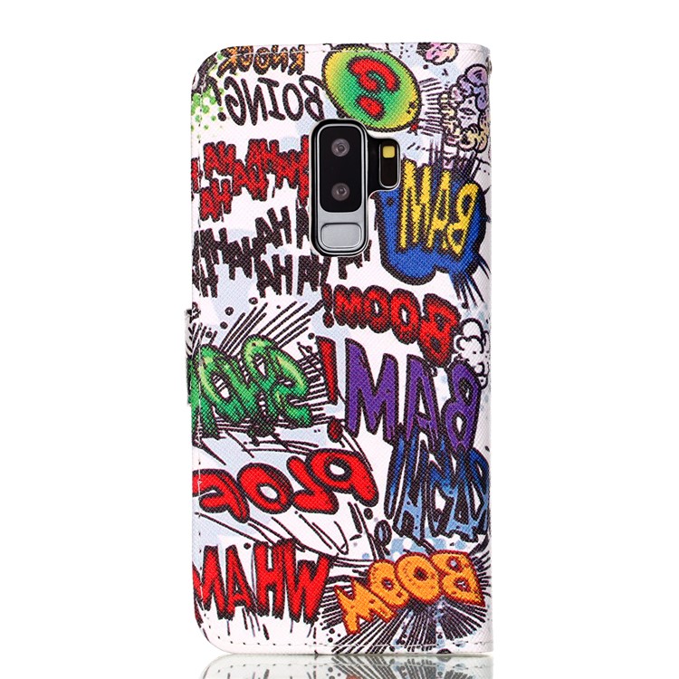 Pattern Printing Wallet Leather Cover Case for Samsung Galaxy S9+ G965 - BAM BOOM-2