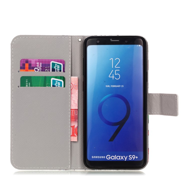Pattern Printing Wallet Leather Cover Case for Samsung Galaxy S9+ G965 - BAM BOOM-3