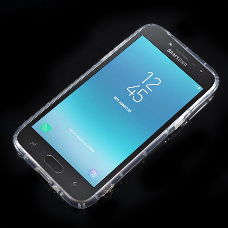 Drop-proof Clear TPU Phone Case for Samsung Galaxy J2 Pro 2018 - Transparent-2