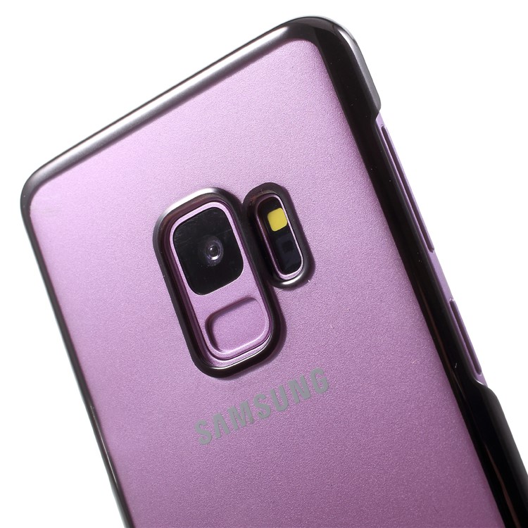 Electroplating PC Hard Phone Case for Samsung Galaxy S9 SM-G960 - Black-4