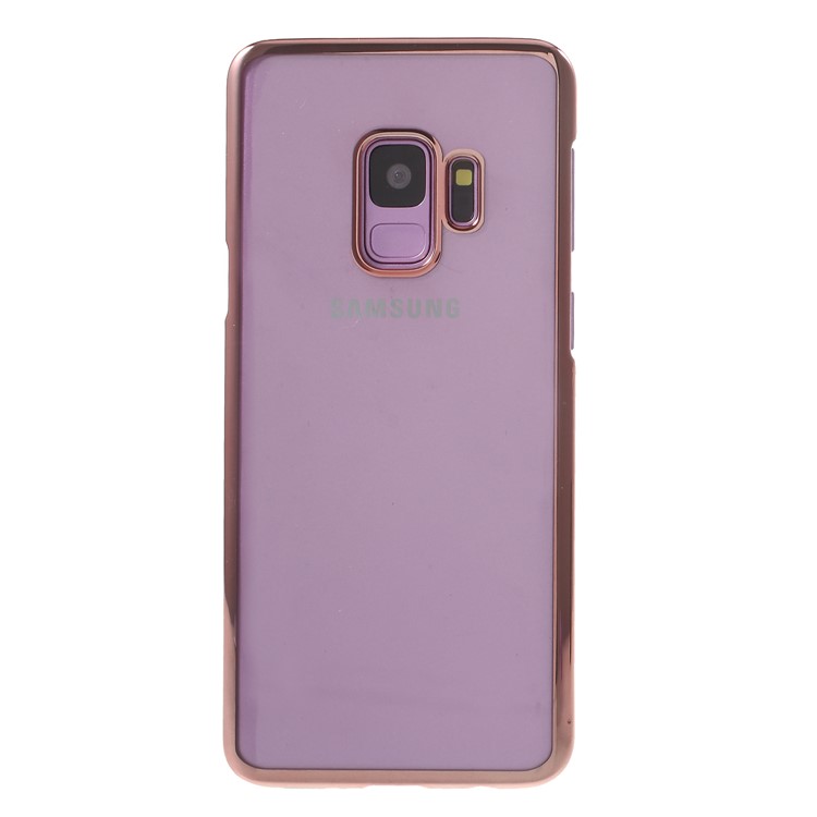 Electroplating PC Mobile Phone Shell for Samsung Galaxy S9 SM-G960 - Rose Gold-1