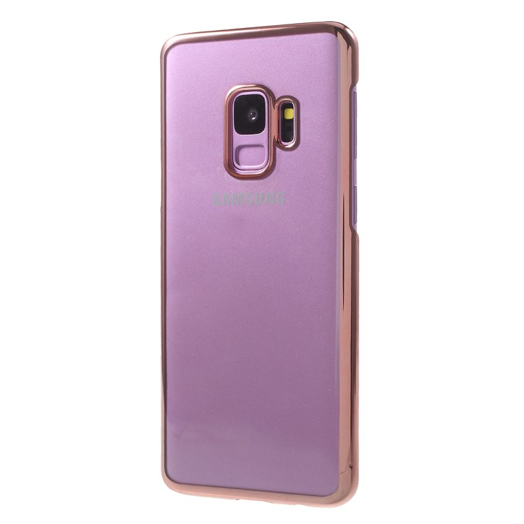 Electroplating PC Mobile Phone Shell for Samsung Galaxy S9 SM-G960 - Rose Gold-3