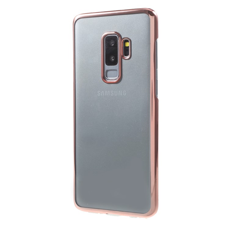 Electroplating Hard PC Mobile Shellfor Samsung Galaxy S9+ G965 - Rose Gold-3