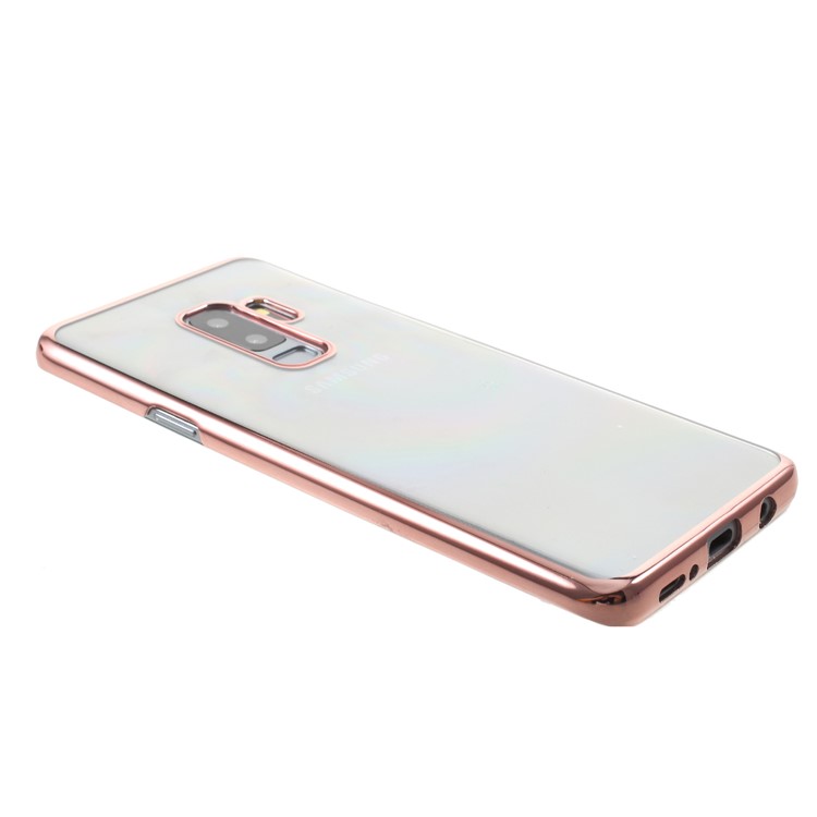 Electroplating Hard PC Mobile Shellfor Samsung Galaxy S9+ G965 - Rose Gold-4