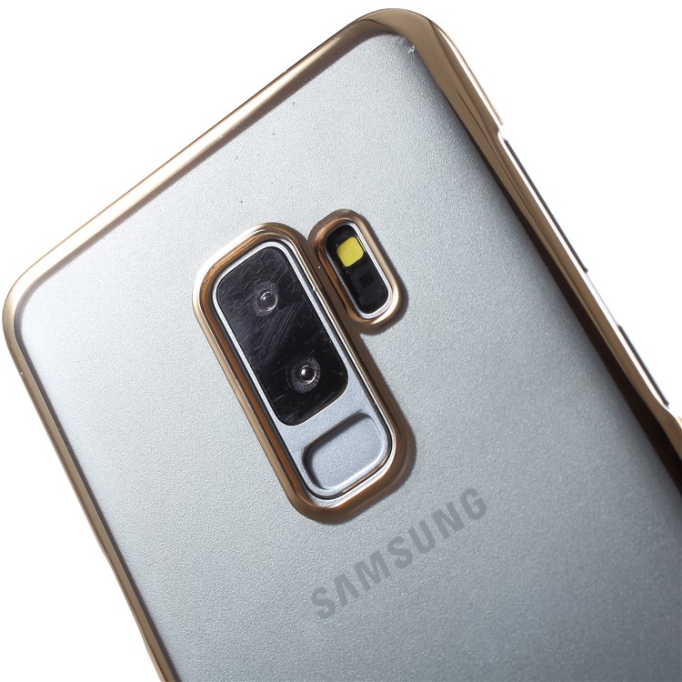 Electroplating Hard PC Phone Cover Case for Samsung Galaxy S9+ G965 - Gold-5