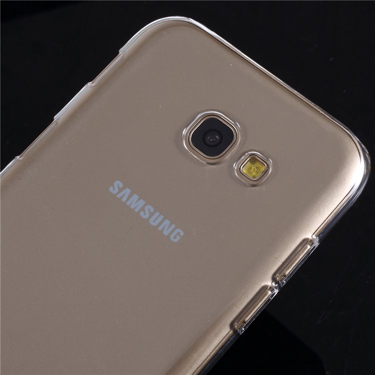 100Pcs/Lot PC Transparent Mobile Phone Lightweight Cases for Samsung Galaxy A3 (2017) - Transparent-3