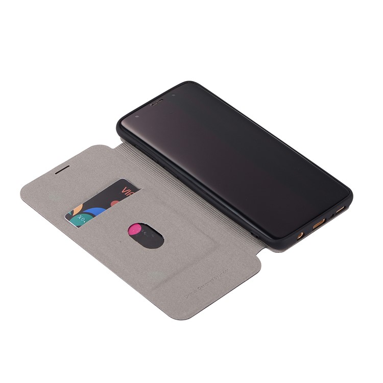 Litchi Texture Flip Leather Case with Card Holder for Samsung Galaxy S9 Plus SM-G965 - Black-11