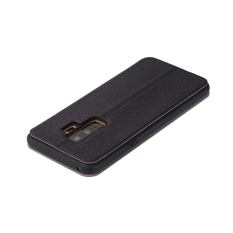 Litchi Texture Flip Leather Case with Card Holder for Samsung Galaxy S9 Plus SM-G965 - Black-9