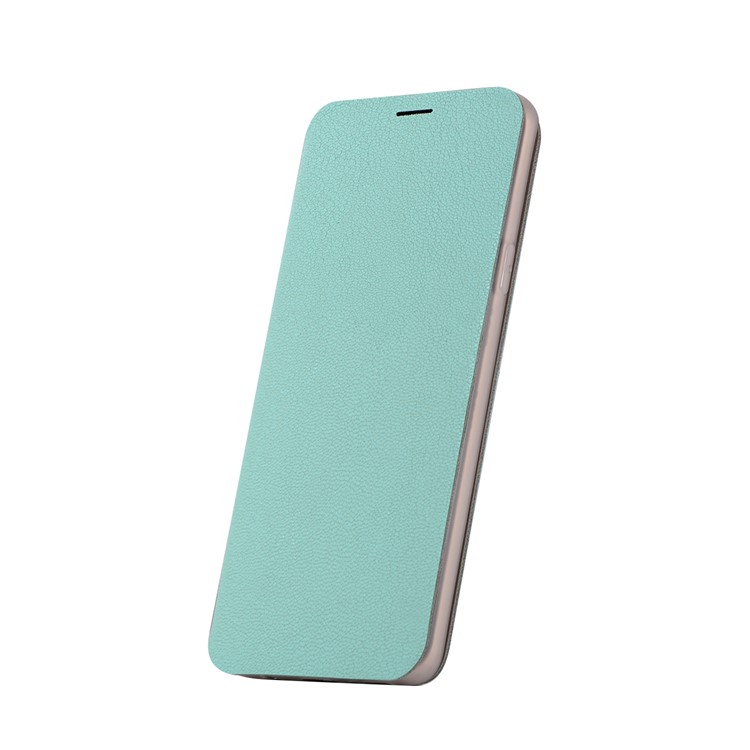 Litchi Texture PU Leather Mobile Phone Case Accessory for Samsung Galaxy S9+ SM-G965 - Cyan-2