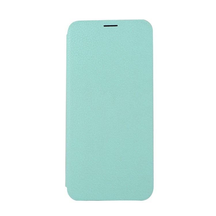 Litchi Texture PU Leather Mobile Phone Case Accessory for Samsung Galaxy S9+ SM-G965 - Cyan-5