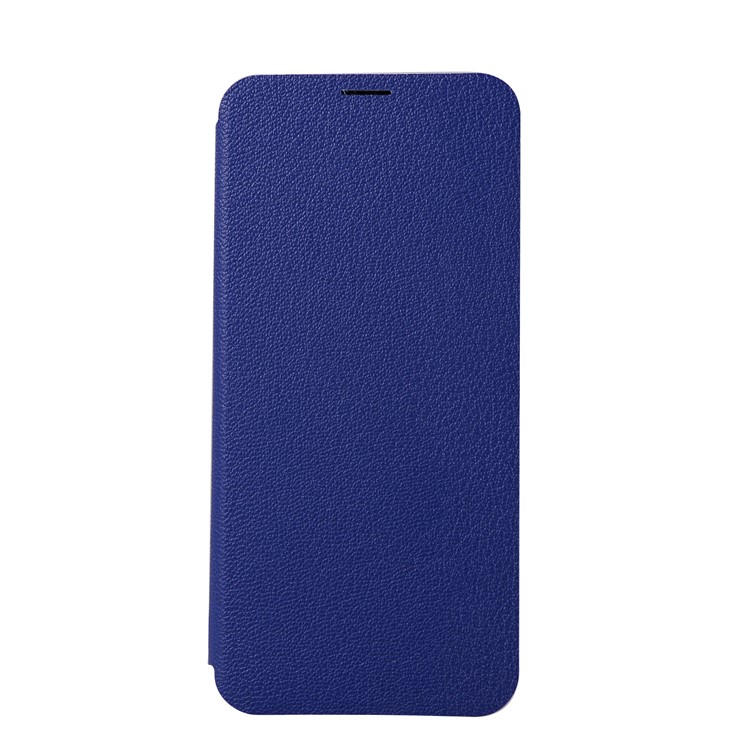 Litchi Texture Stand Leather Card Holder Cell Phone Case for Samsung Galaxy S9+ SM-G965 - Dark Blue-5