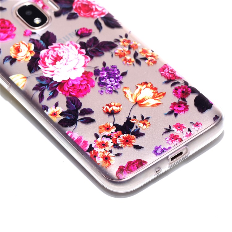 Pattern Printing TPU Case for Samsung Galaxy J2 Pro 2018 - Vivid Flowers-2