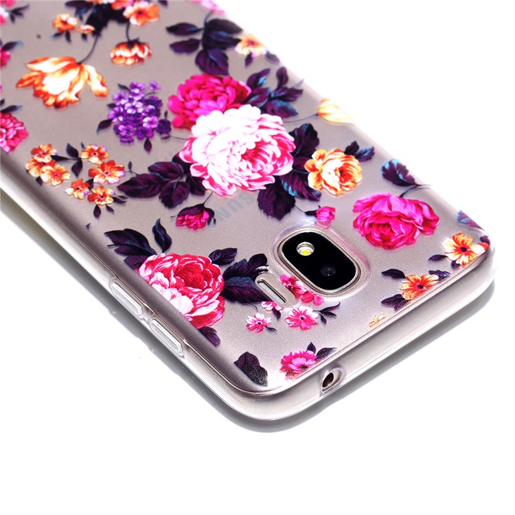 Pattern Printing TPU Case for Samsung Galaxy J2 Pro 2018 - Vivid Flowers-3