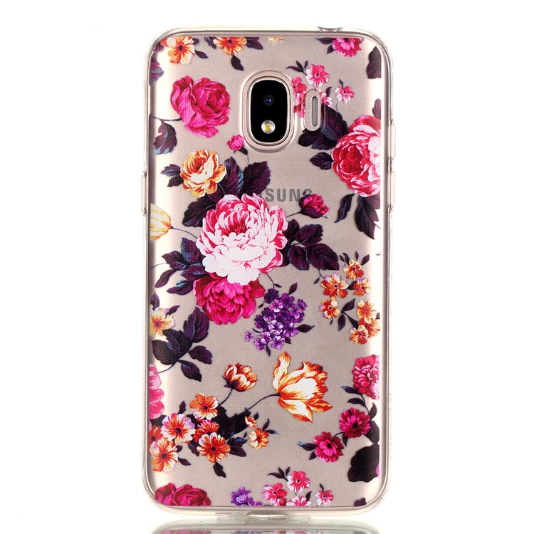 Pattern Printing TPU Case for Samsung Galaxy J2 Pro 2018 - Vivid Flowers-5