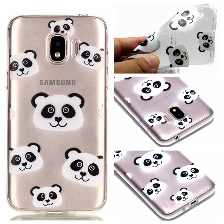 Pattern Printing TPU Shell Case for Samsung Galaxy J2 Pro 2018 - Panda Pattern-1