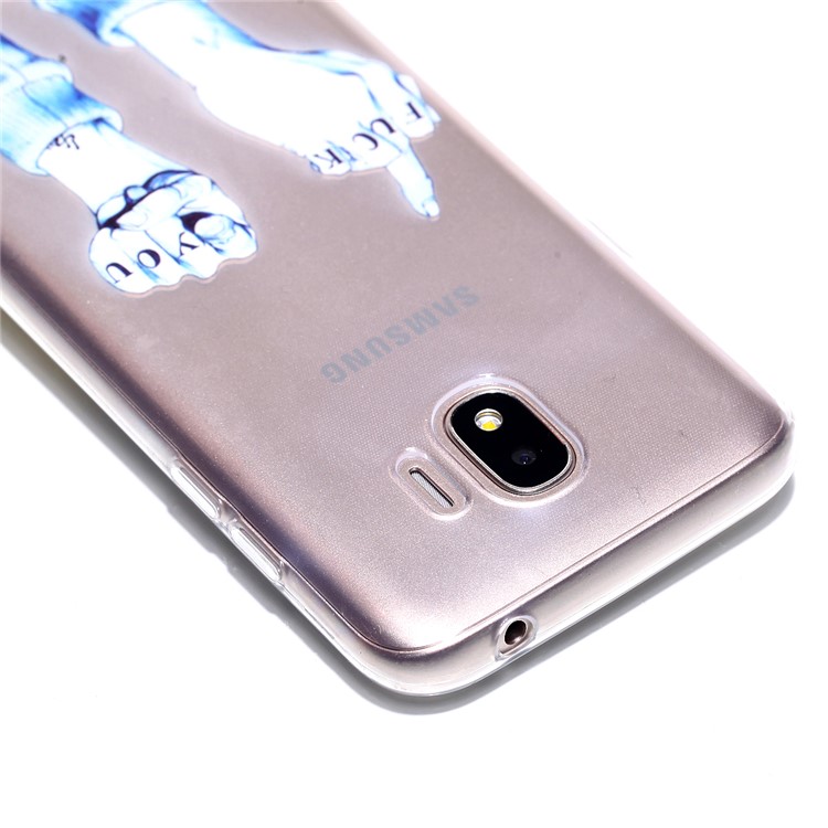 Pattern Printing TPU Protection Case for Samsung Galaxy J2 Pro 2018 - FUCK Pattern-3