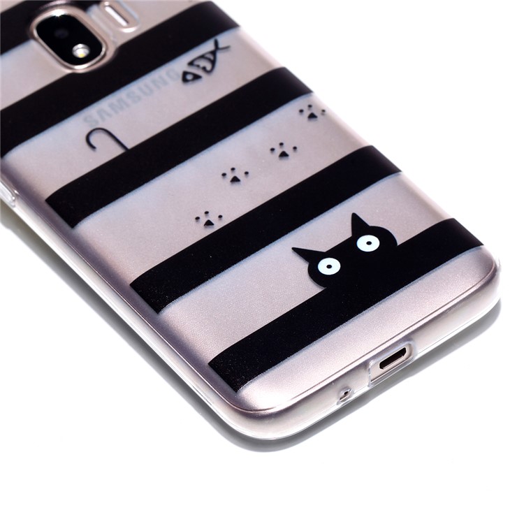 Pattern Printing TPU Cover Shell for Samsung Galaxy J2 Pro 2018 - Stripes Pattern-2