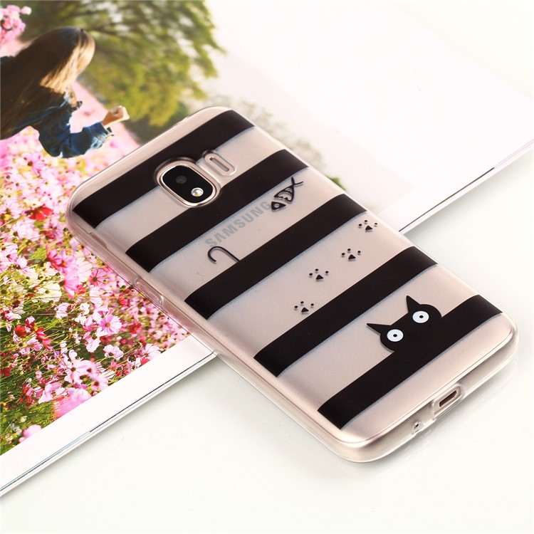 Pattern Printing TPU Cover Shell for Samsung Galaxy J2 Pro 2018 - Stripes Pattern-4