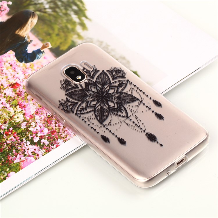 Pattern Printing TPU Soft Case for Samsung Galaxy J2 Pro 2018 - Flower Pattern-4