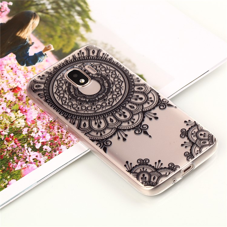 Pattern Printing TPU Cell Phone Case for Samsung Galaxy J2 Pro 2018 - Mandala Flowers-4