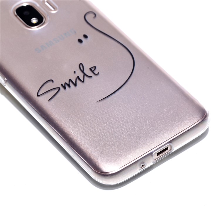 Pattern Printing TPU Case Phone Cover for Samsung Galaxy J2 Pro 2018 - SMILE Pattern-2
