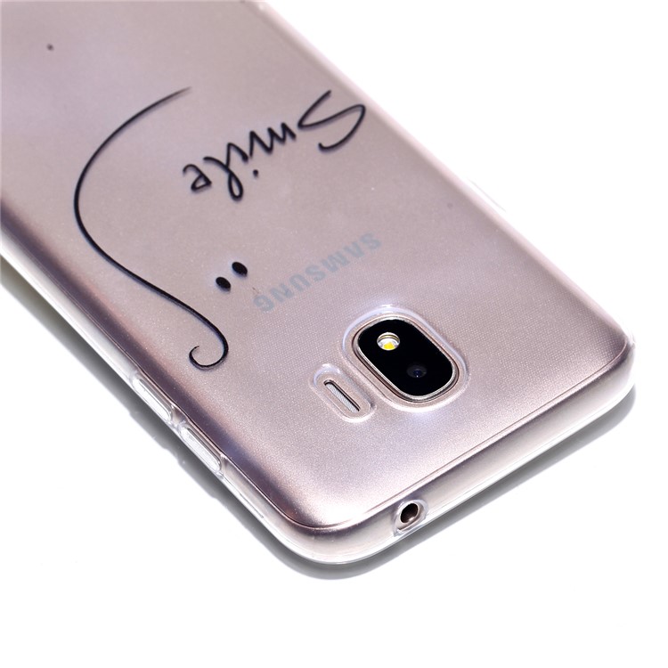 Pattern Printing TPU Case Phone Cover for Samsung Galaxy J2 Pro 2018 - SMILE Pattern-3