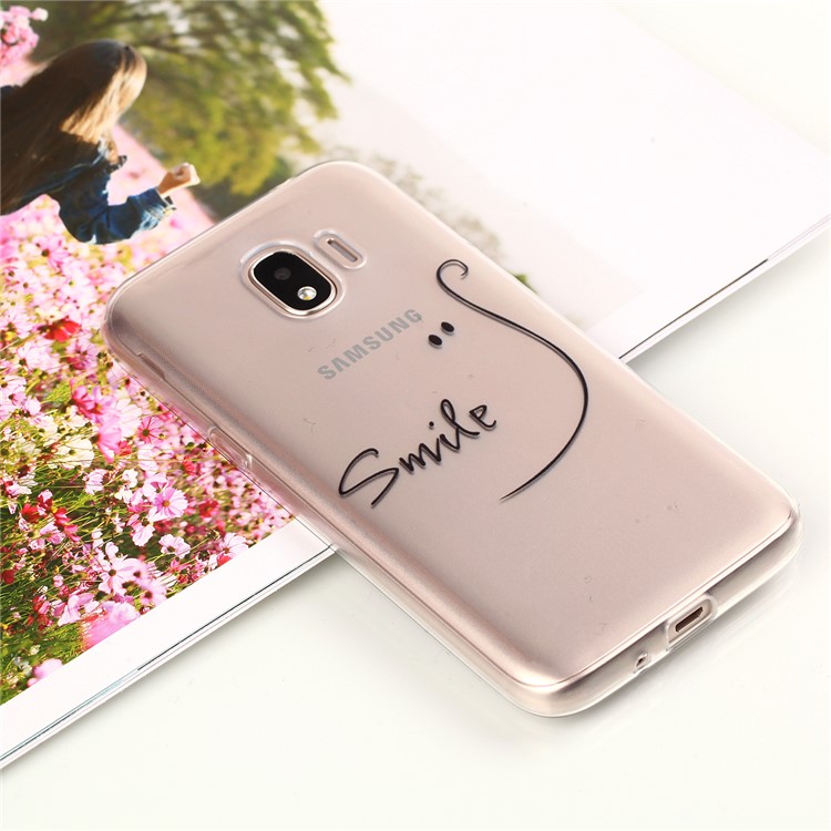 Pattern Printing TPU Case Phone Cover for Samsung Galaxy J2 Pro 2018 - SMILE Pattern-4