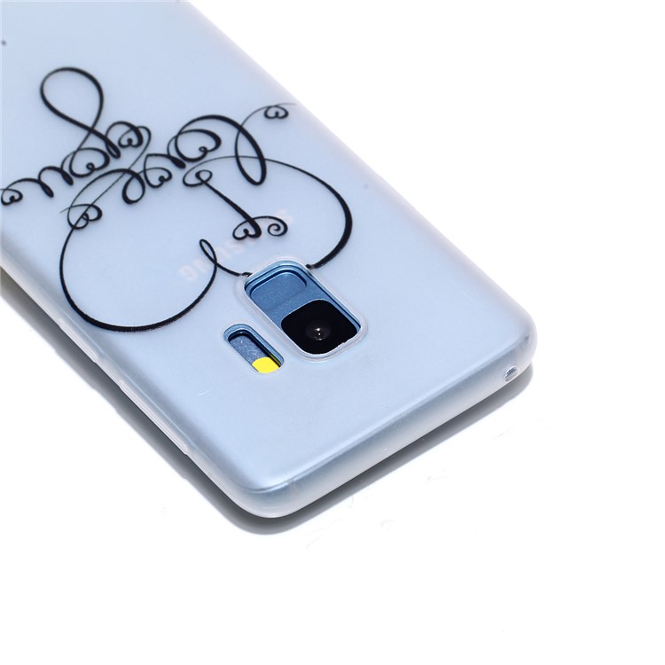 Luminous Patterned TPU Back Cover for Samsung Galaxy S9 SM-G960 - Love You-3