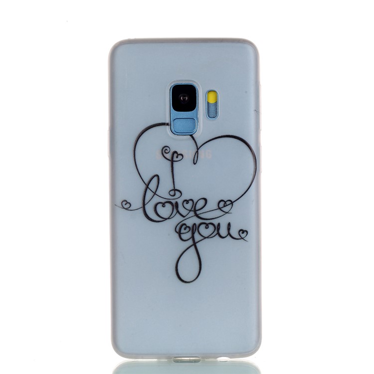 Luminous Patterned TPU Back Cover for Samsung Galaxy S9 SM-G960 - Love You-4