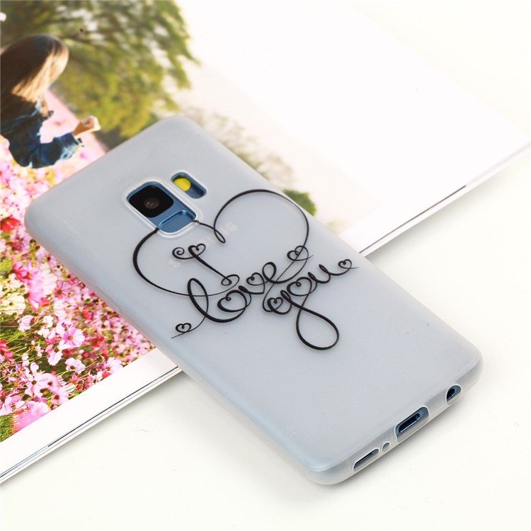 Luminous Patterned TPU Back Cover for Samsung Galaxy S9 SM-G960 - Love You-6