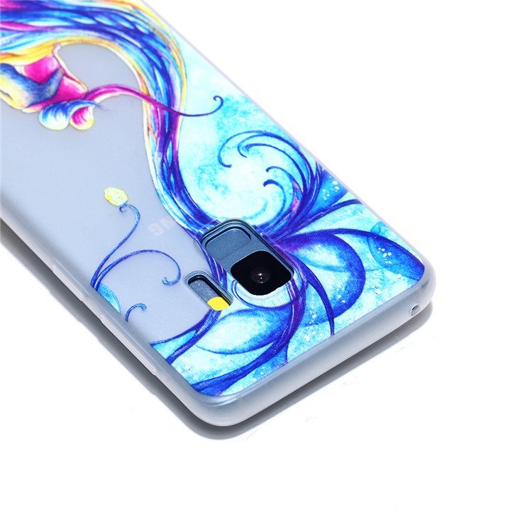 Luminous Patterned TPU Back Shell for Samsung Galaxy S9 SM-G960 - Two People-3