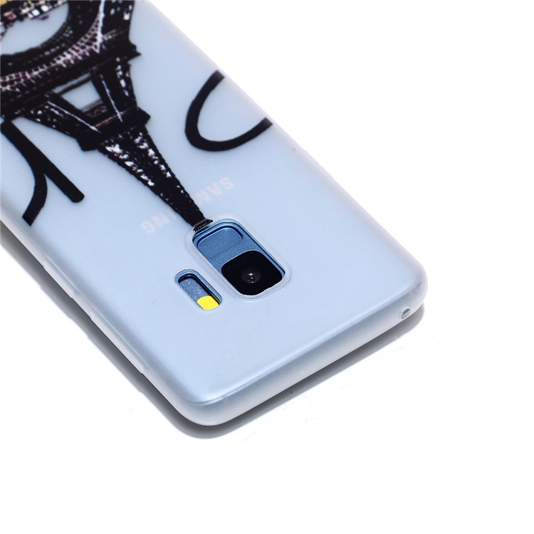 Luminous Patterned TPU Mobile Phone Case for Samsung Galaxy S9 SM-G960 - Eiffel Tower-3