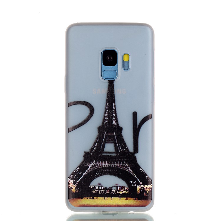 Luminous Patterned TPU Mobile Phone Case for Samsung Galaxy S9 SM-G960 - Eiffel Tower-5