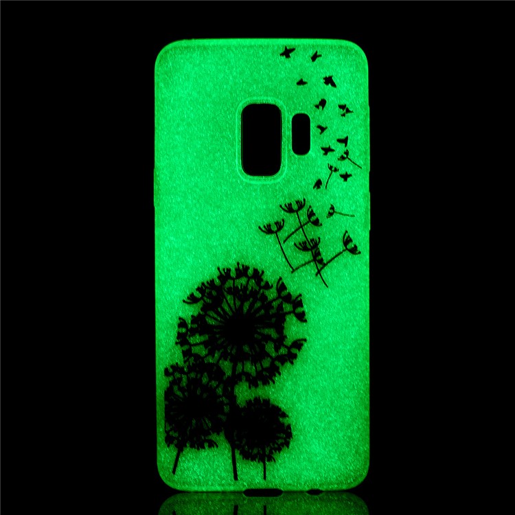 Luminous Patterned TPU Mobile Phone Cover for Samsung Galaxy S9 SM-G960 - Dandelion-6
