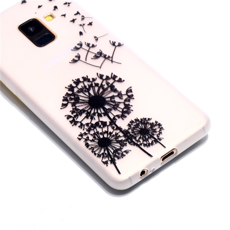 Luminous Patterned TPU Mobile Phone Case for Samsung Galaxy A8 (2018) - Dandelion-3