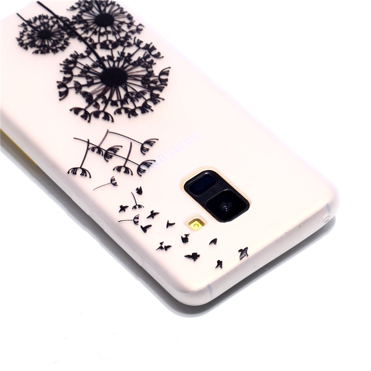 Luminous Patterned TPU Mobile Phone Case for Samsung Galaxy A8 (2018) - Dandelion-4