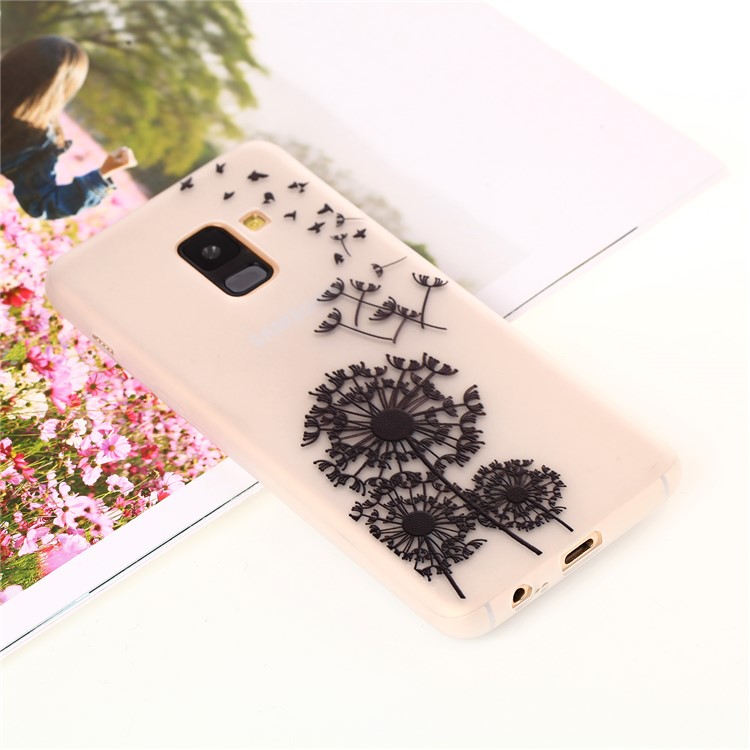 Luminous Patterned TPU Mobile Phone Case for Samsung Galaxy A8 (2018) - Dandelion-5