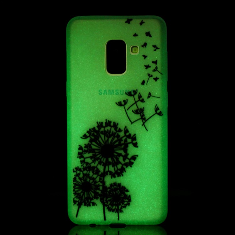 Luminous Patterned TPU Mobile Phone Case for Samsung Galaxy A8 (2018) - Dandelion-6