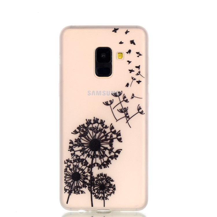 Noctilucent TPU Cover Shell for Samsung Galaxy A8+ (2018) - Dandelion Pattern-2