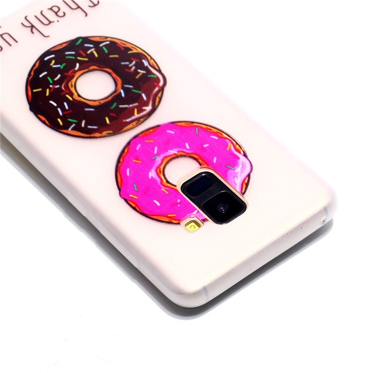Noctilucent TPU Cover Phone Case for Samsung Galaxy A8+ (2018) - Doughnuts Pattern-4