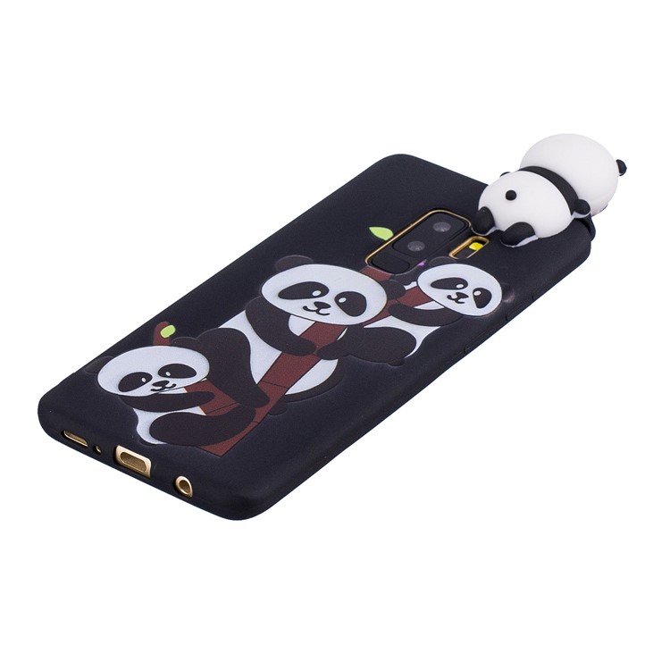 3D Cute Doll Pattern Printing TPU Back Case for Samsung Galaxy S9+ SM-G965 - Lovely Pandas-4