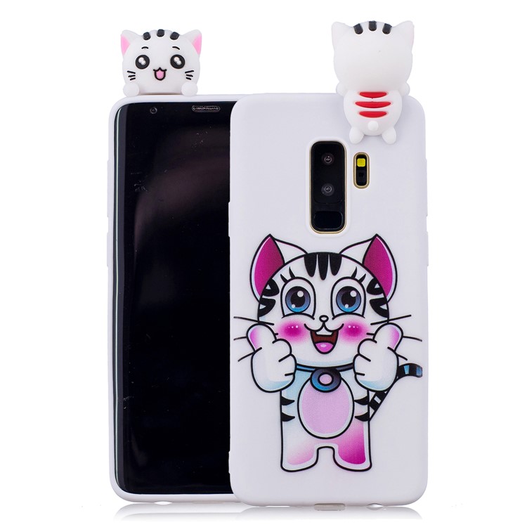 3D Cute Doll Pattern Printing TPU Protective Case for Samsung Galaxy S9+ SM-G965 - Tiger-1